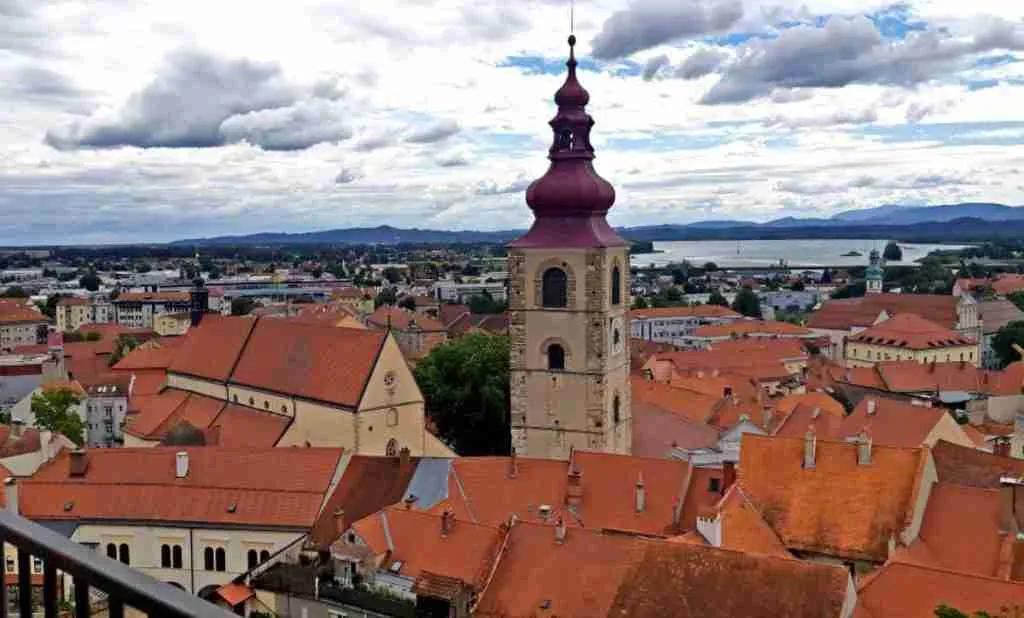 View of the town of Ptuj