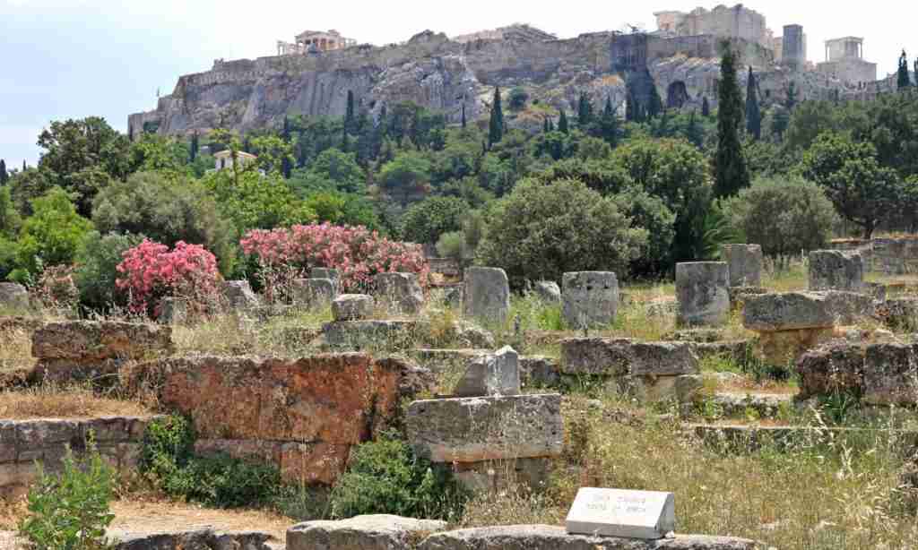 View of the Acropolis from the ancient Agora